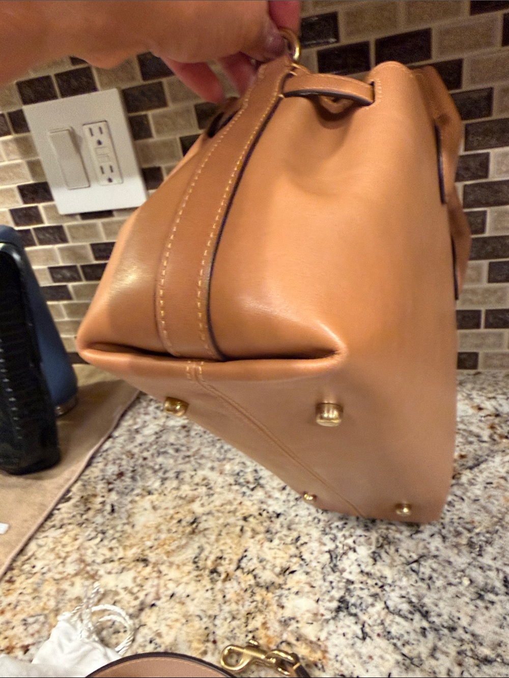 Coach EMPIRE 28 HONEY BROWN soft Leather Satchel - Picture 3 of 17